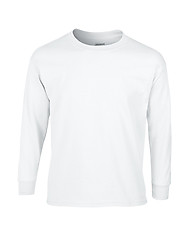 Gildan Youth Long Sleeve Tee  2400B- White