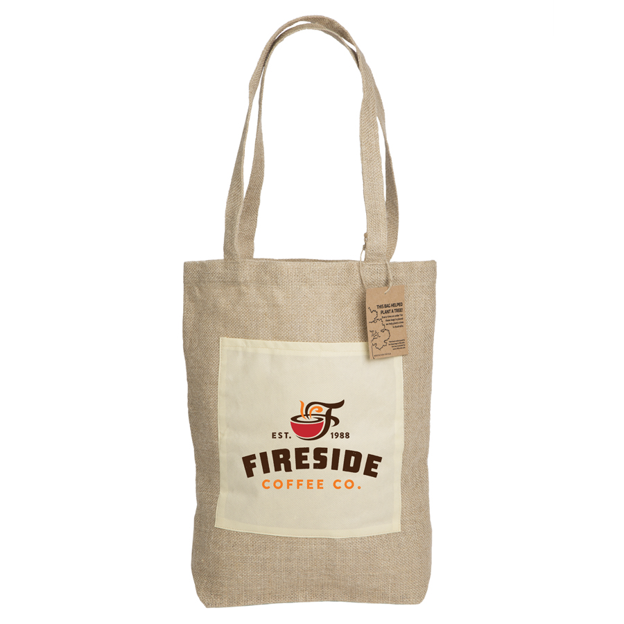 Reforest Jute Shopping Bag with Gusset
