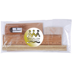 Bamboo Yale Stationery Set in Cello Bag