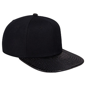 OTTO Wool Blend Snakeskin Flatpeak Cap