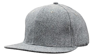 Grey Marle Flannel Snap Back Cap