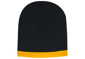 Two Tone Cable knit Beanie