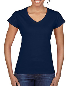 Gildan 64V00L Fitted Ladies V-Neck Tee - Colours