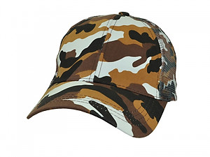 Camo Cap 6-Panel 100% with Mesh Backing