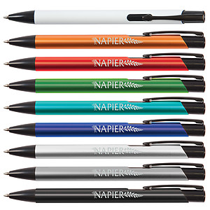 Napier Aluminium Black Ballpoint Pen