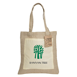 Reforest Jute Tote Backpack