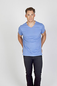 Ramo Mens V-Neck Marle Tee