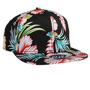 OTTO Hawaiian Pattern Snapback Cap