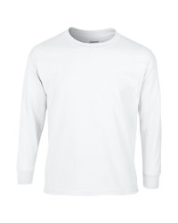 Gildan Youth Long Sleeve Tee 2400B- White