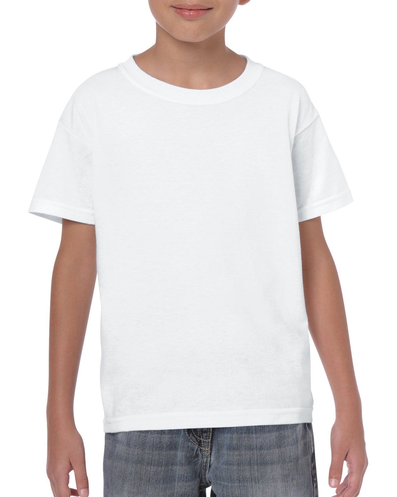 Gildan Youth Heavy Cotton 5000B Tee - White