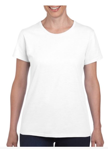 Gildan Classic 5000L Ladies Tee - White