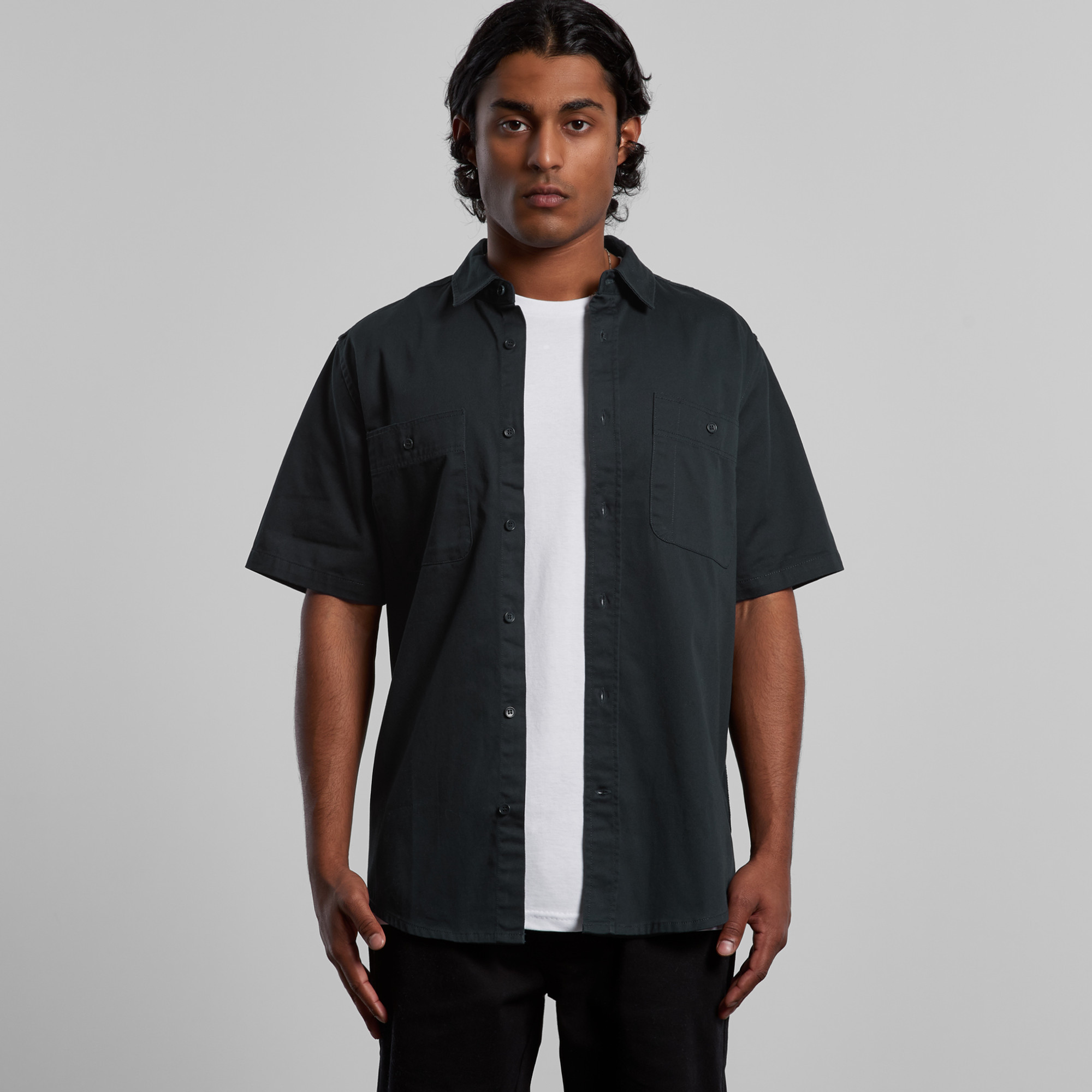 AS Colour Mens Work Short Sleeve Shirt