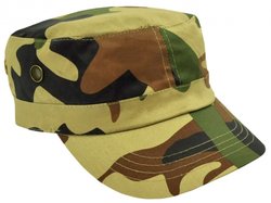 Camo Military Cap/Premium Cotton Twill 