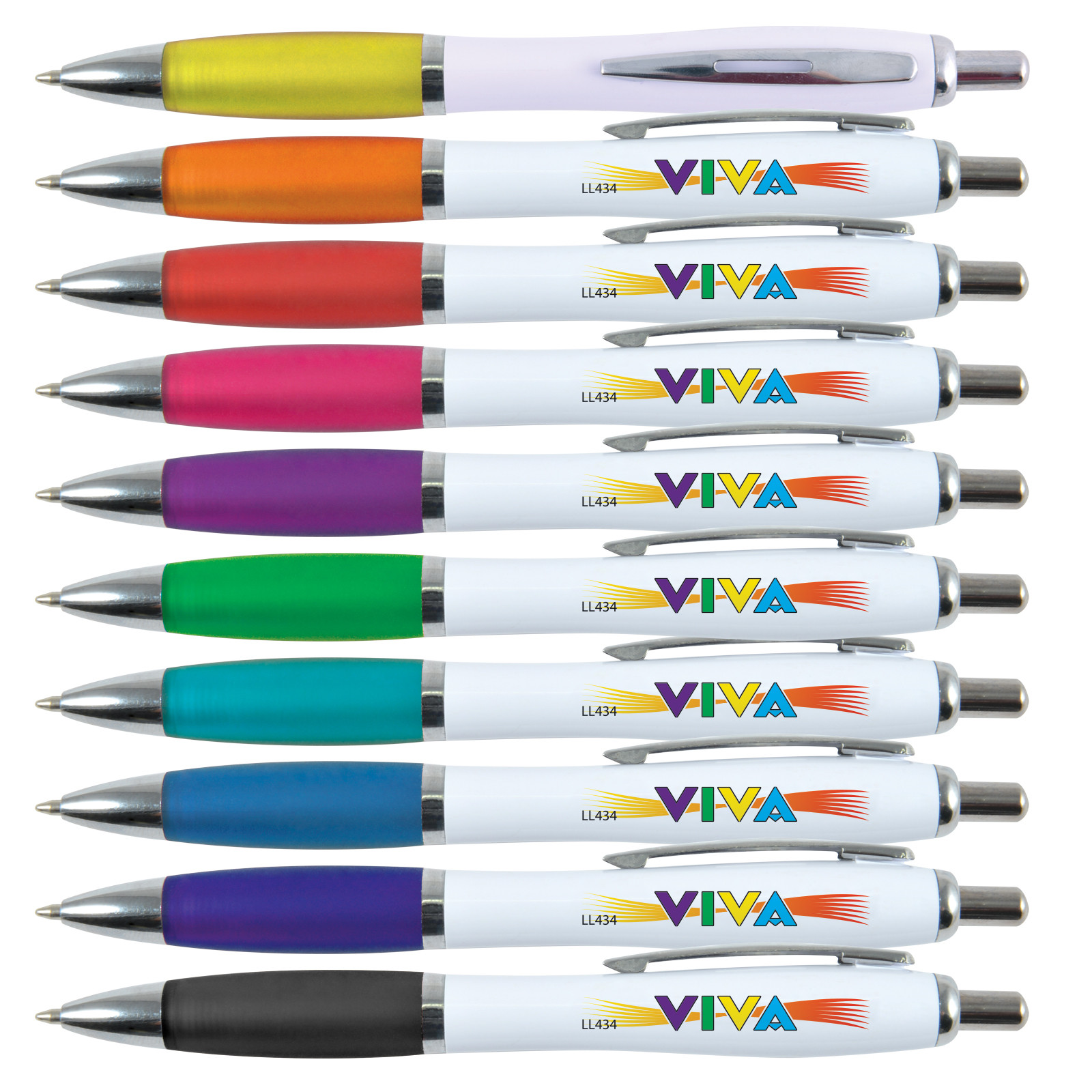 Viva Ballpoint Pen - White Barrel