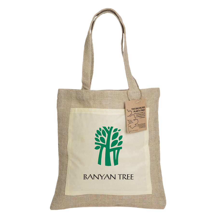 Reforest Jute Tote Bag