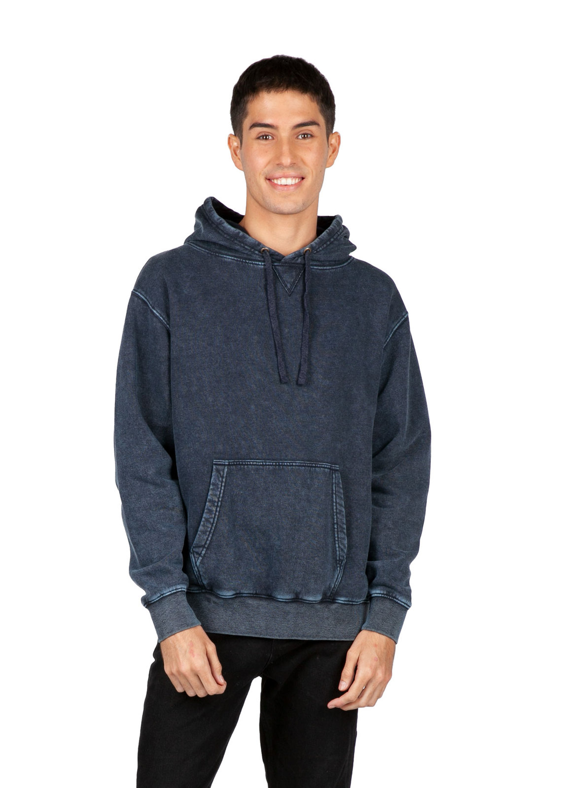 Ramo Men's Stone Wash Fleece Hoodie