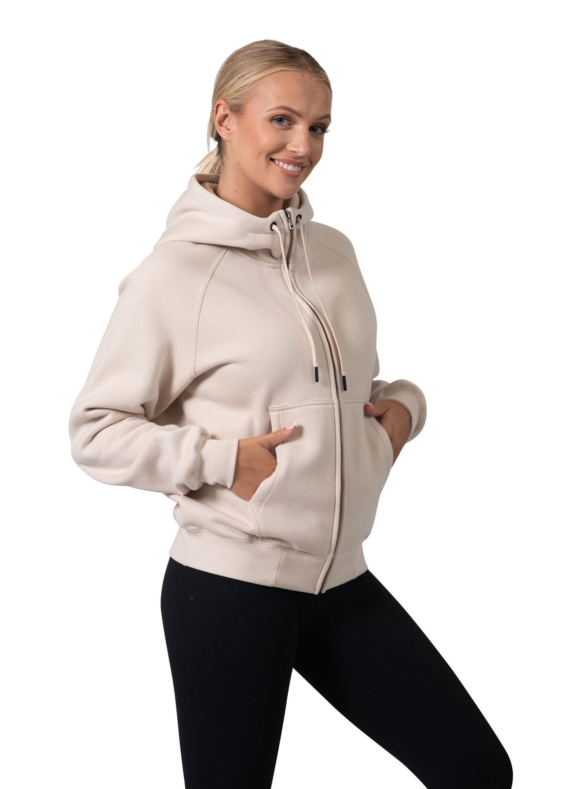 Ramo Ladies/Junior' Cotton Care Kangaroo Pocket Zipper Hoodie