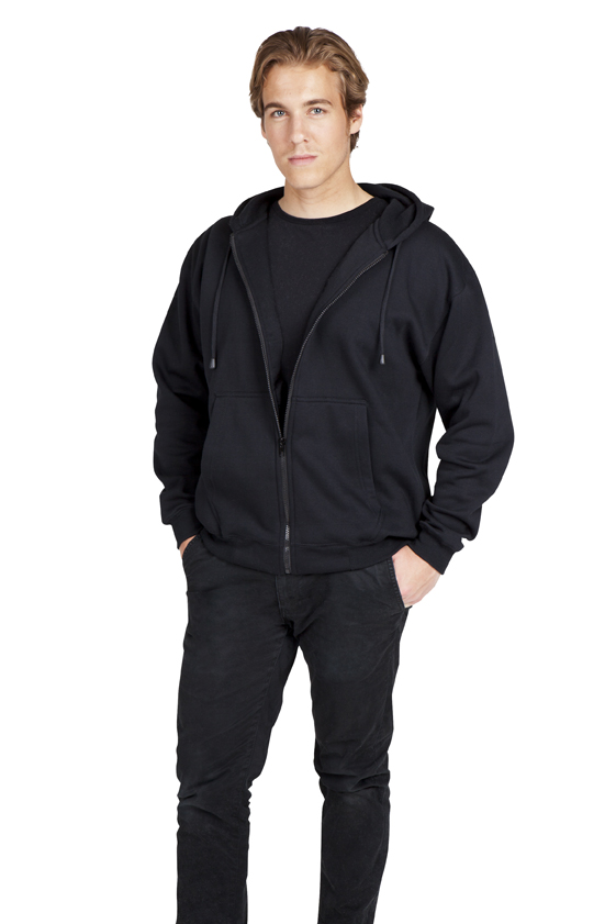 Ramo Mens Kangaroo Zip hoodie with Pocket