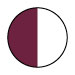 MAROON/WHITE